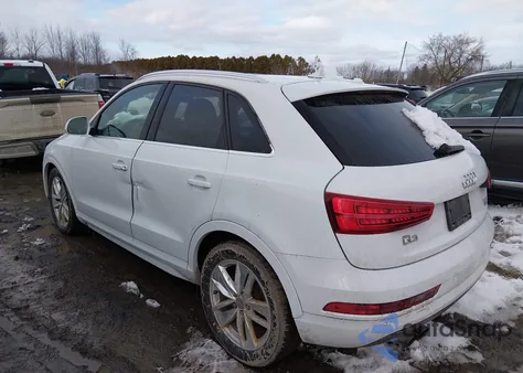 2016 Audi Q3 2.0T Premium Plus z USA, uszkodzony, nr VIN WA1EFCFS9GR019452